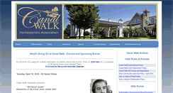 Desktop Screenshot of canalwalkhoa.com